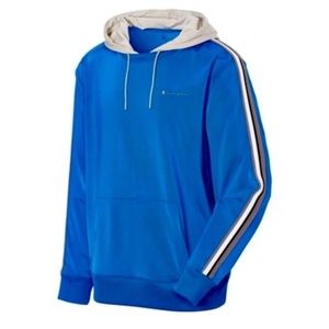 NWT Champion Men’s Track Hoodie, Blue/Grey, X-Large